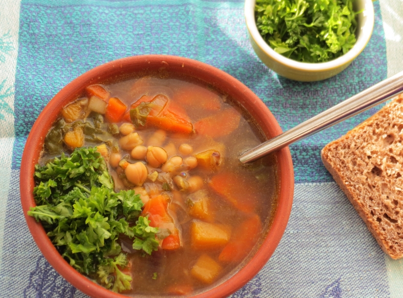 Rustic Squash and Bean Soup