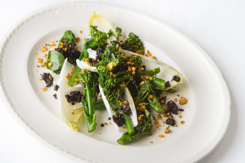 Tenderstem with Black Garlic, Poppy Seeds and Olive Dressing Recipe: Veggie