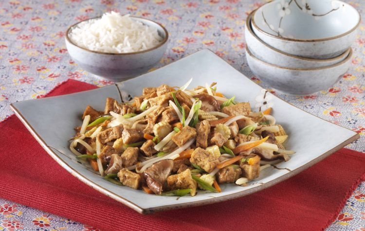 Buddha’s Stir Fry Vegetables with Marinated Tofu Recipe: Veggie