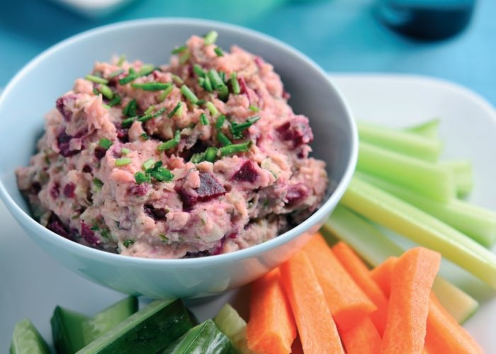 Beetroot and Butterbean Hummus