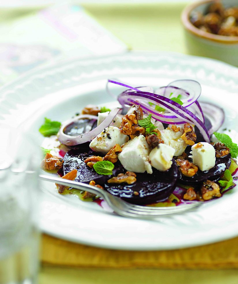 Goat’s Cheese with Beetroot Salad Recipe: Veggie