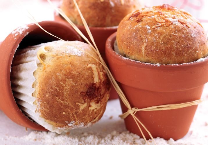 Mini Bread Pots Recipe: Veggie