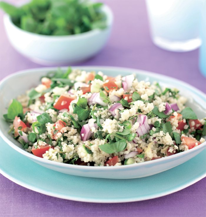 Couscous with Lemon and Watercress Recipe: Veggie