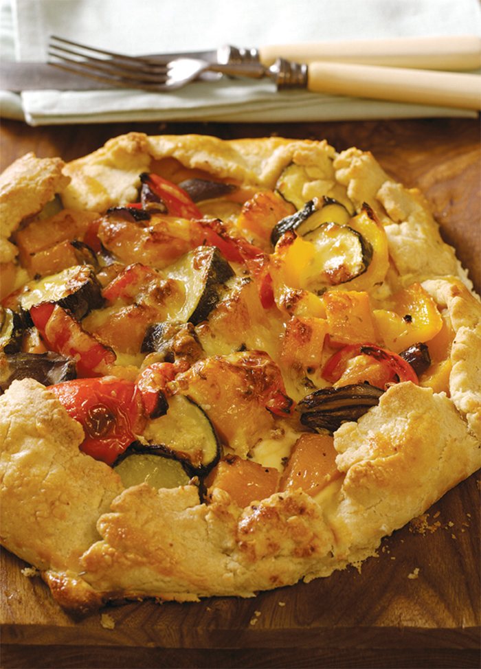 Cheese and Vegetable Free-form Pie Recipe: Veggie