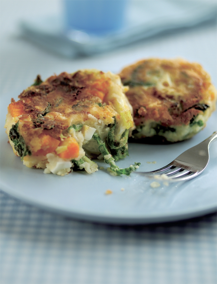 Eggy Bubble and Squeak Cakes
