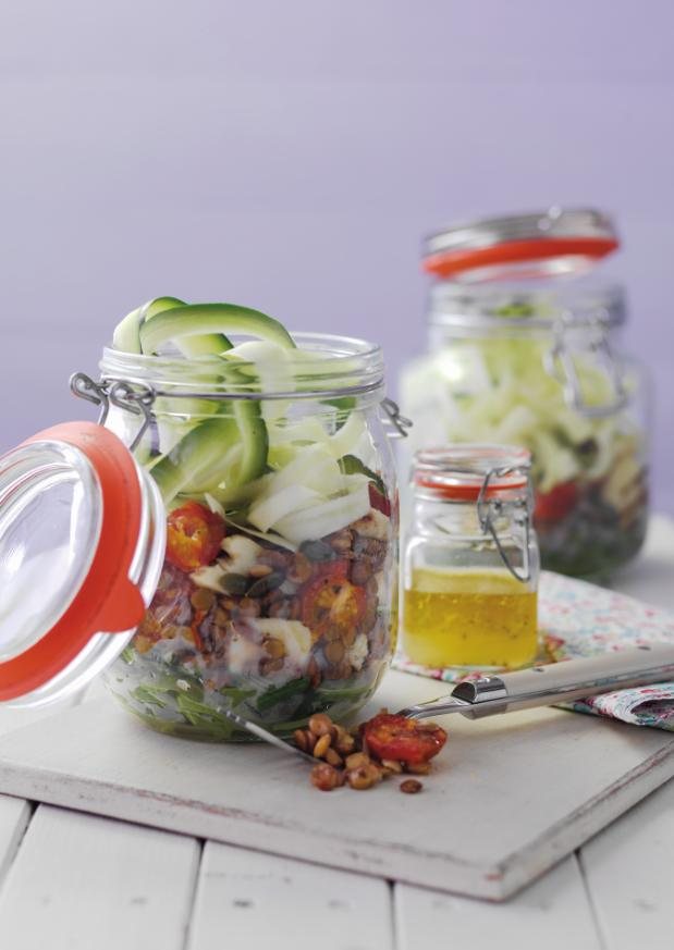 Summer Vegetable and Lentil Salad Recipe: Veggie