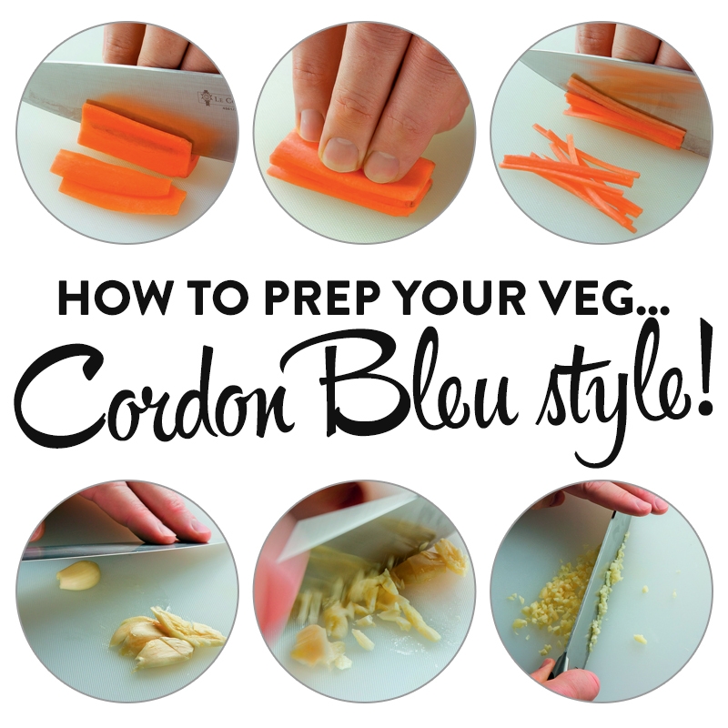 How to prep your veg… Cordon Bleu style!