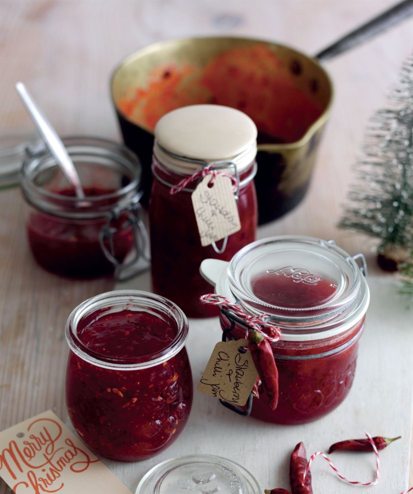 Chillied Strawberry Jam Recipe: Veggie