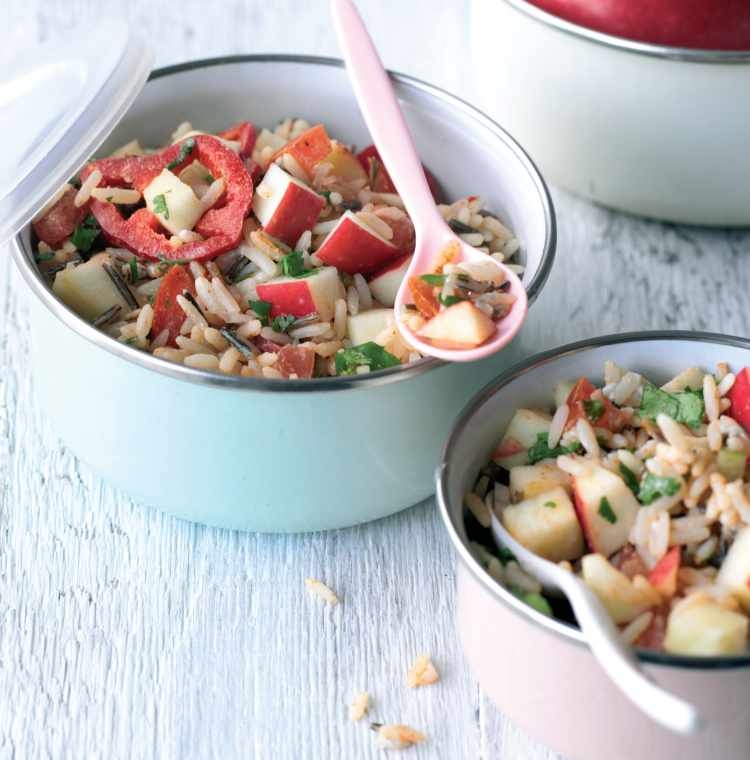 Chilean Spicy Apple Rice Salad