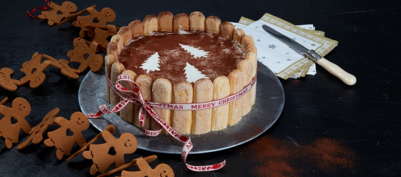 Christmas Vegan Tiramisu