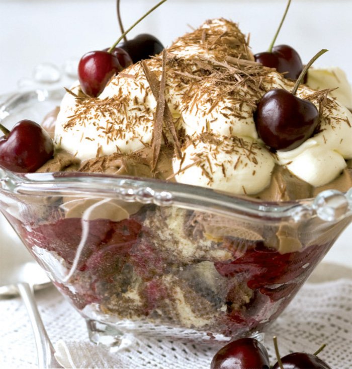 Chocolate Cherry Trifle Recipe: Veggie