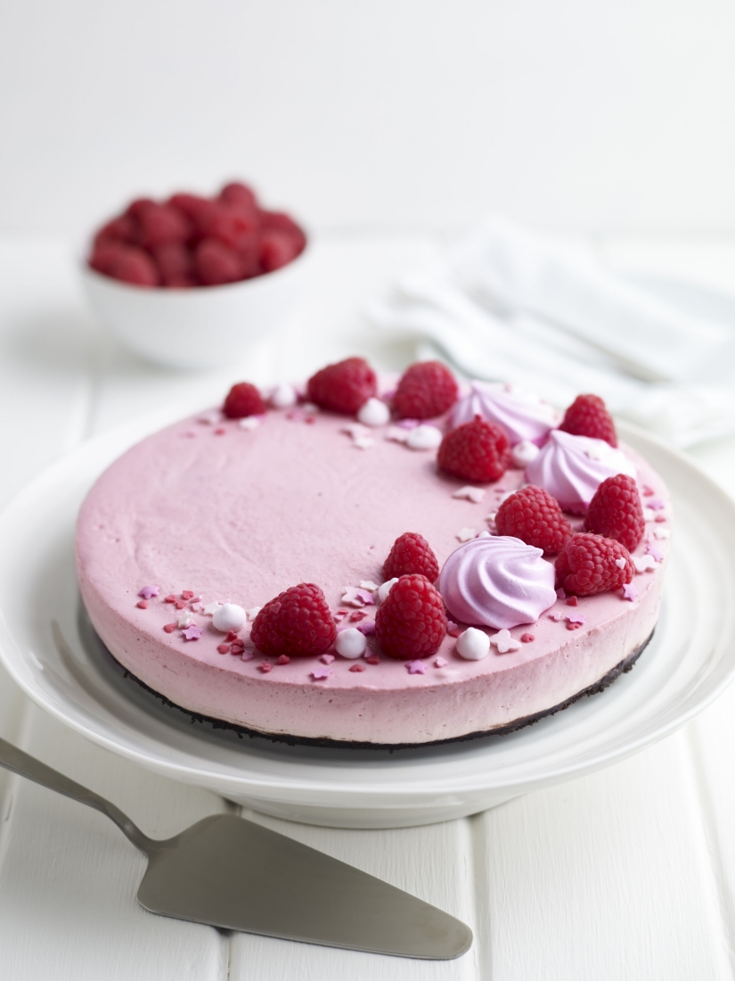 BerryWorld Ombre Raspberry Mousse Cheesecake