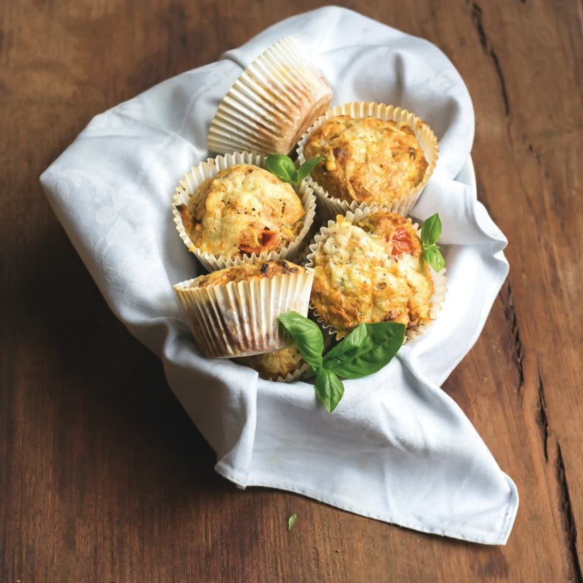 Cheesy Muffins Recipe: Veggie