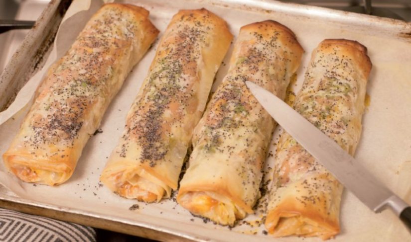 Vegan Feta, Butternut Squash, Caramelised Onion and Cashew Nut Wellingtons Recipe: Veggie Magazine