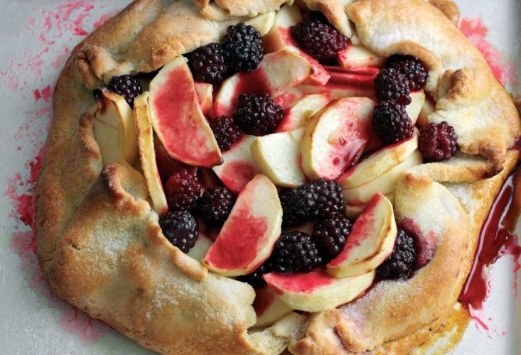 Freeform Blackberry and Apple Pies