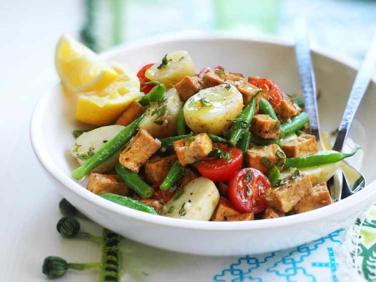 Italian Style Green Bean, Potato & Tomato Salad