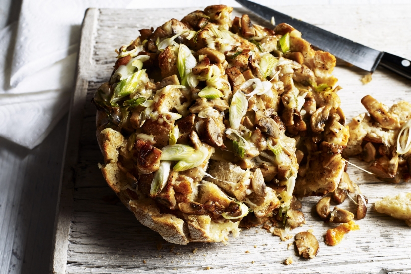 Cheesy Mushroom Bread