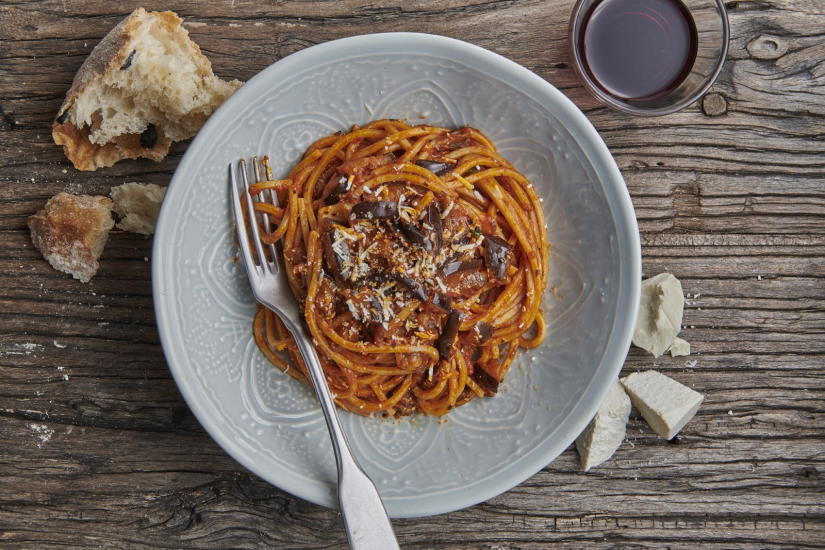 Spaghetti Alla Chitarra Alla Norma Recipe: Veggie