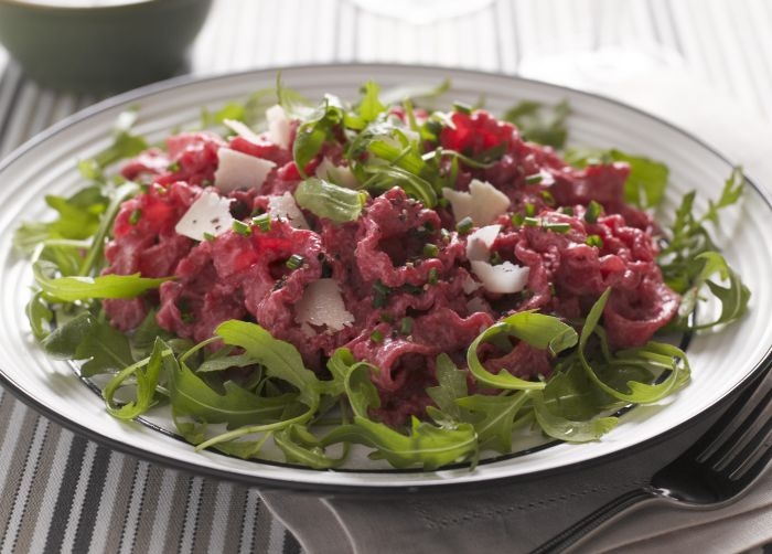 Reginette Pasta with Beetroot and Sour Cream Sauce