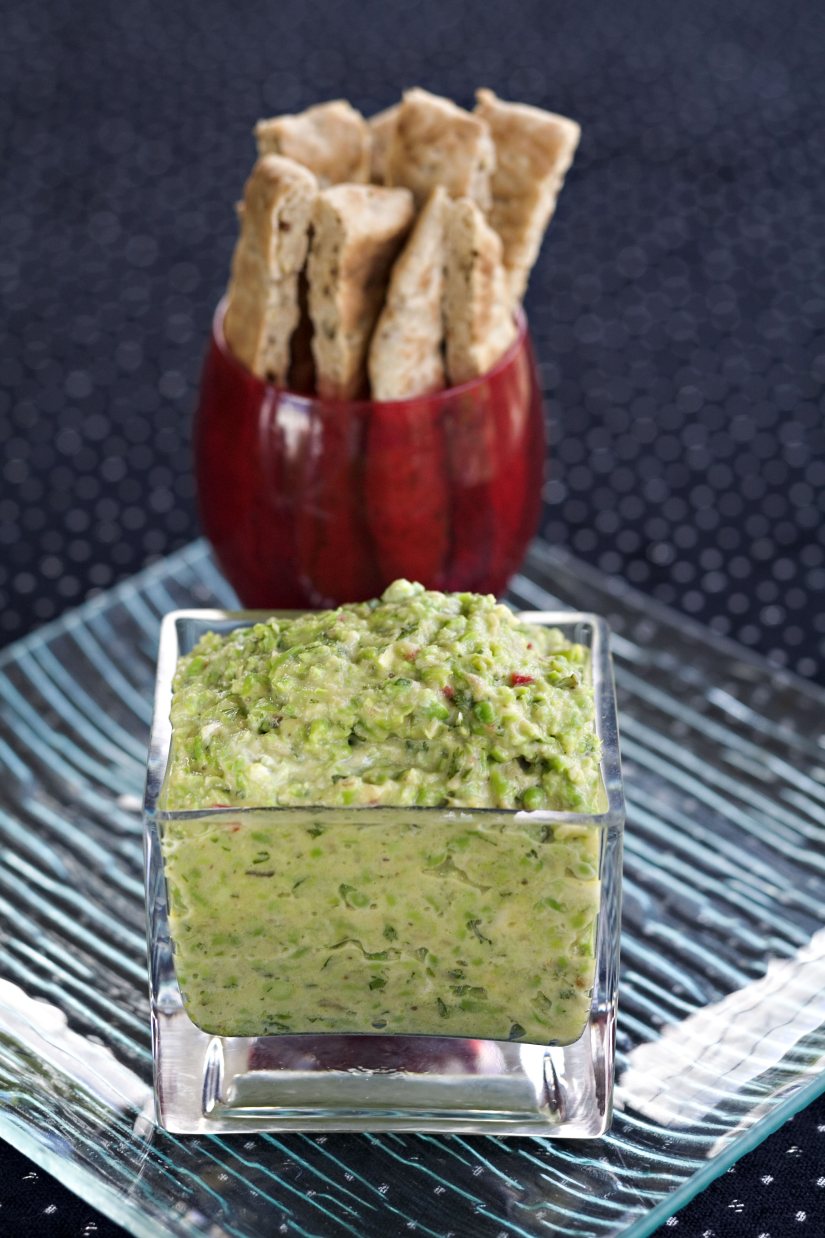 Roasted Pea and Aubergine Dip Recipe: Veggie