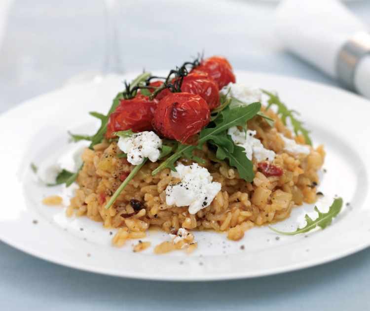 Roasted Tomato Risotto Recipe: Veggie