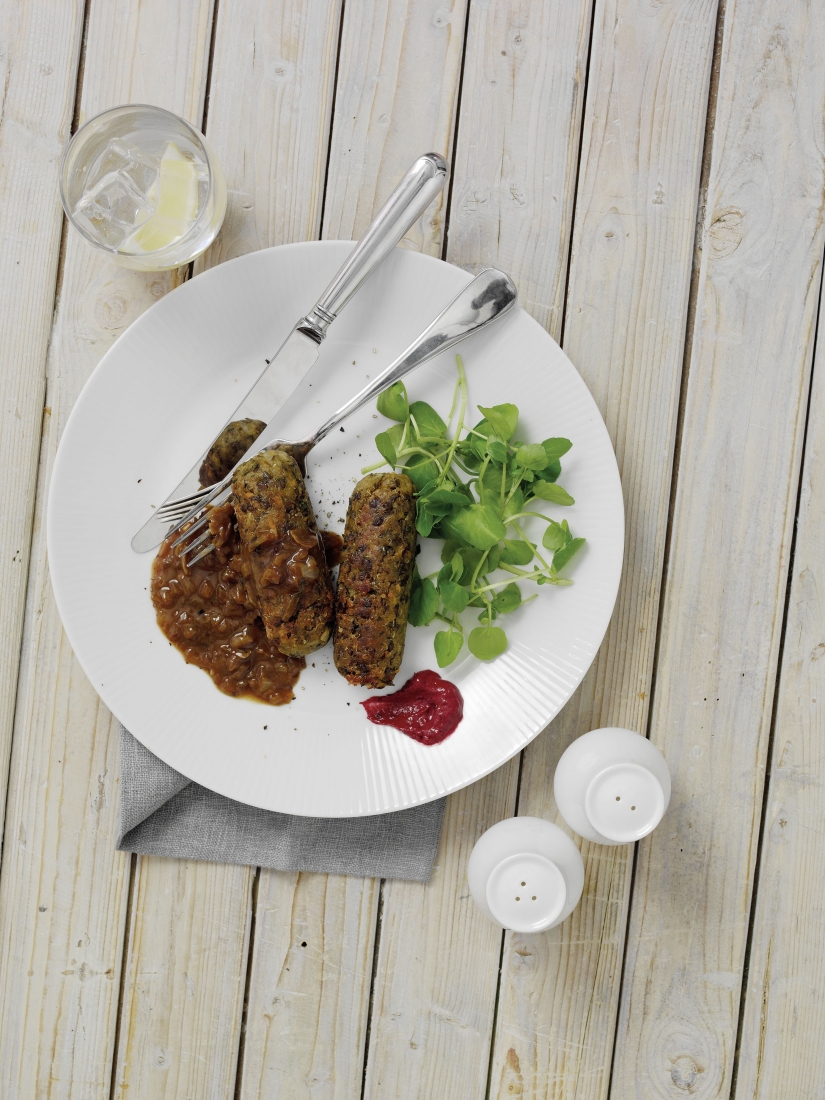 Bruno Loubet’s Lentil, Quinoa and Sweet Potato Sausages