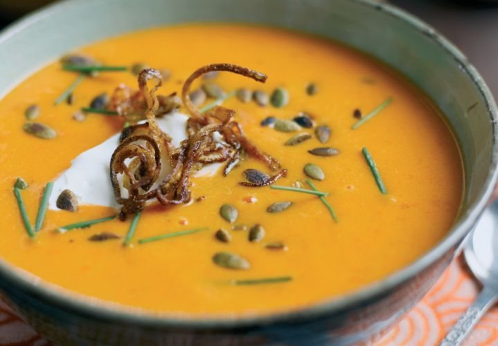 Shallot and Pumpkin Soup Recipe: Veggie
