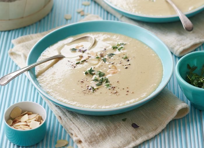 Toasted Almond and Parsnip Soup Recipe: Veggie Magazine