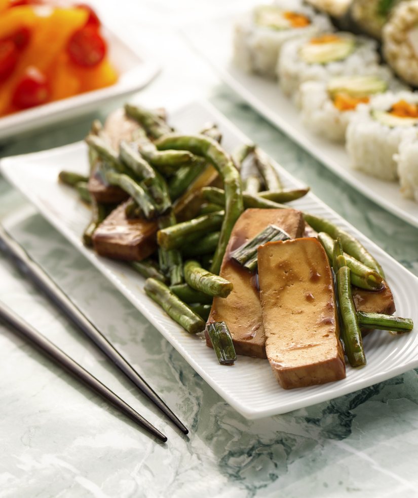 Tofu & Green Beans Teriyaki Recipe: Veggie