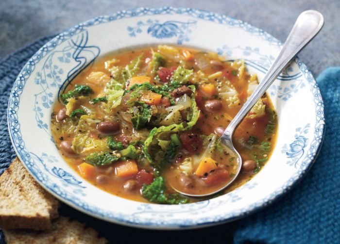 Tuscan-style Winter Vegetable Soup Recipe: Veggie