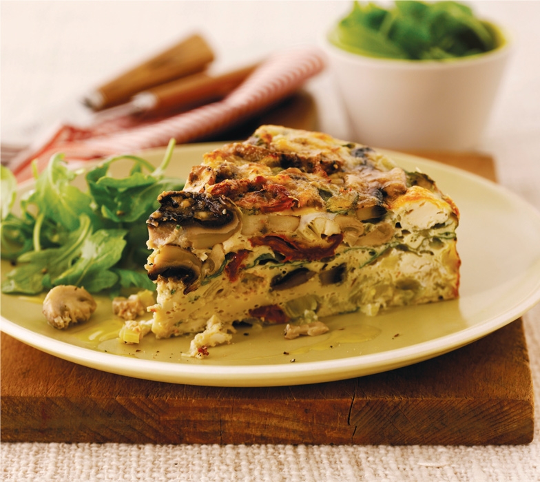 Gino’s Mushroom and Rocket Frittata