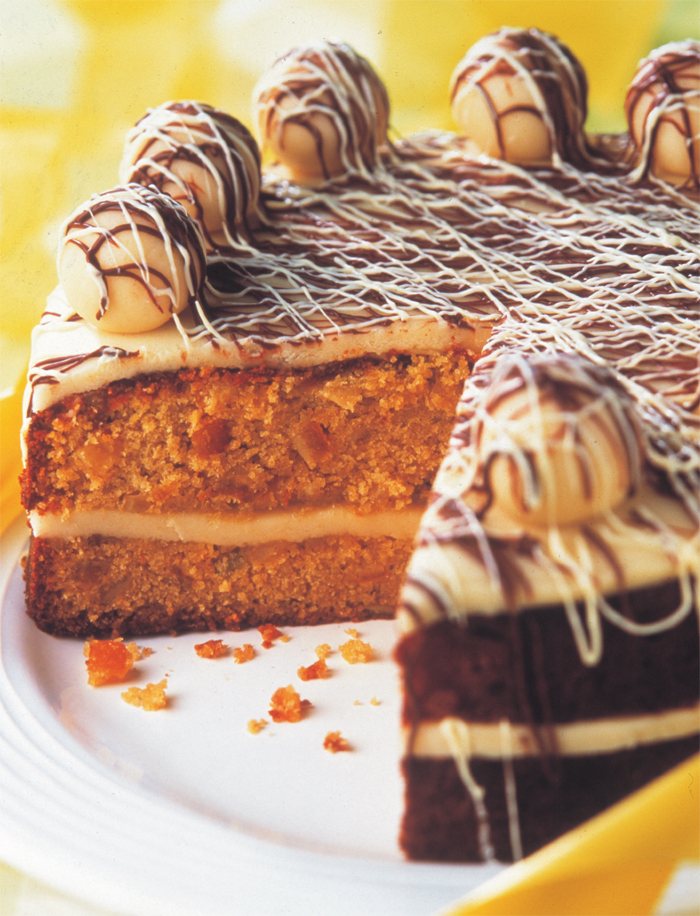Orange and Marzipan Simnel Cake Recipe: Veggie
