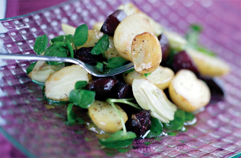 Roasted Beetroot, Fennel & Lemon Salad Recipe: Veggie Magazine