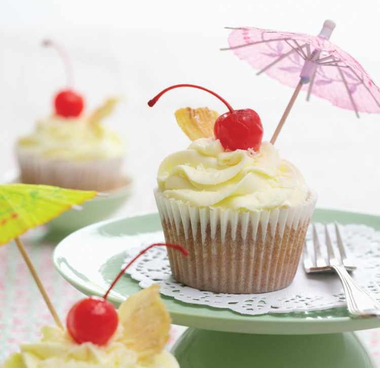 Pina Colada Cupcakes Recipe: Veggie Magazine