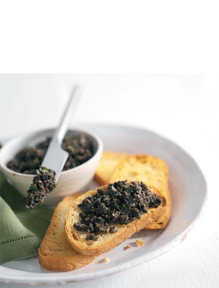 Black Olive Pâté with Bruschetta