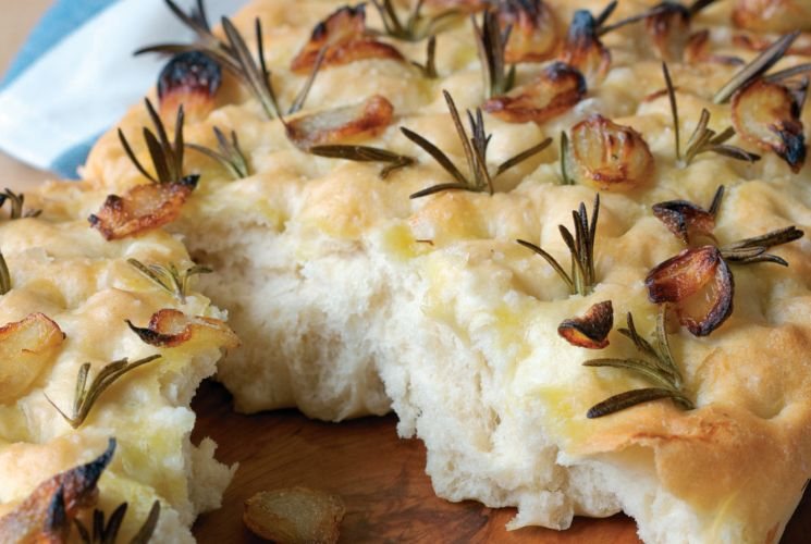 Shallot Focaccia Recipe: Veggie Magazine