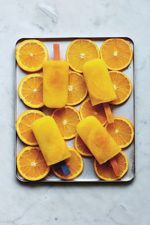 Two-ingredient Orange Lollies Recipe: Veggie