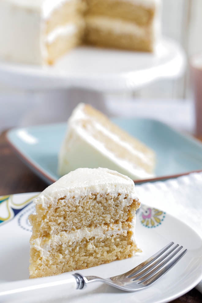 Vegan Golden Vanilla Cake Recipe
