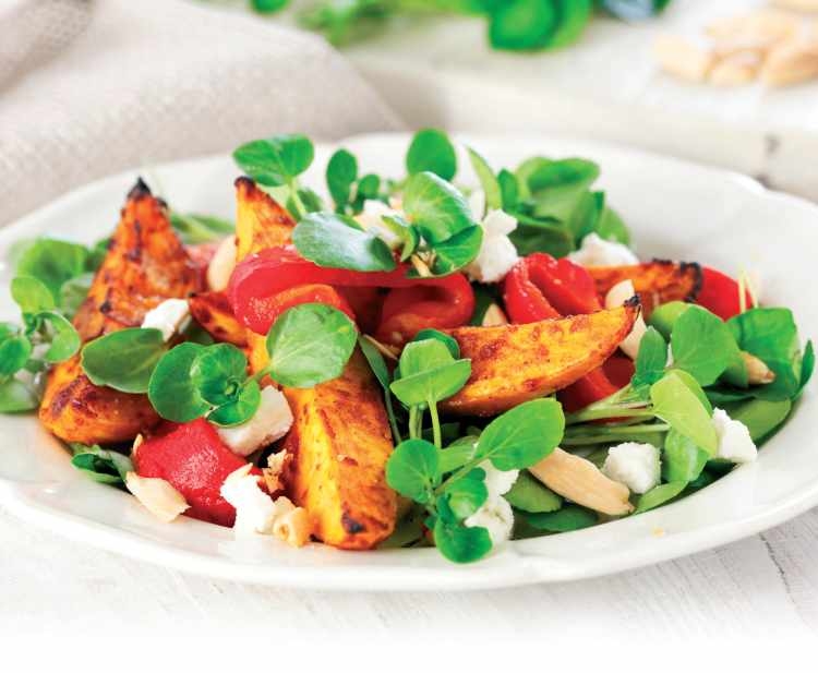 Watercress, Sweet Potato and Goat’s Cheese Salad